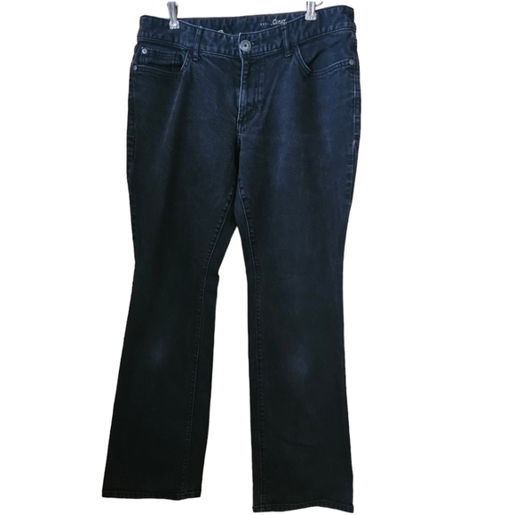 Eddie Bauer Jeans Black Curvy Boot Cut Jeans Size 10 - Picture 1 of 6